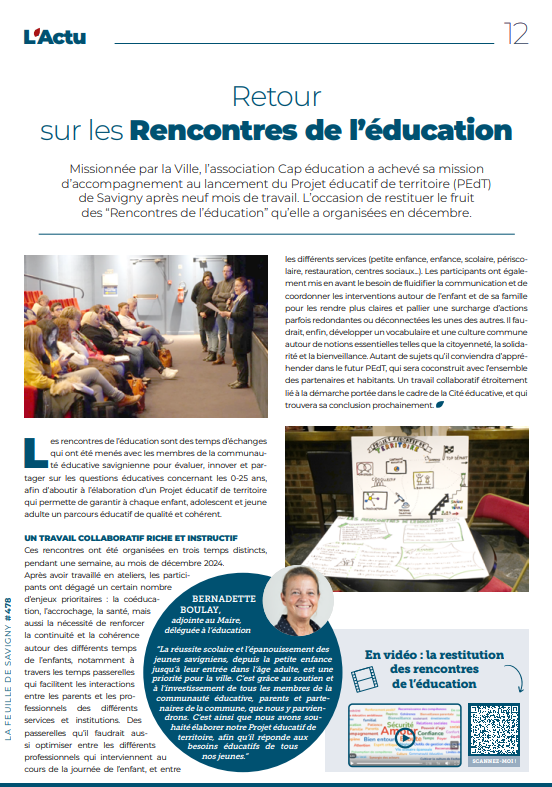 Les Rencontres de l'Education Les Rencontres de l'Education